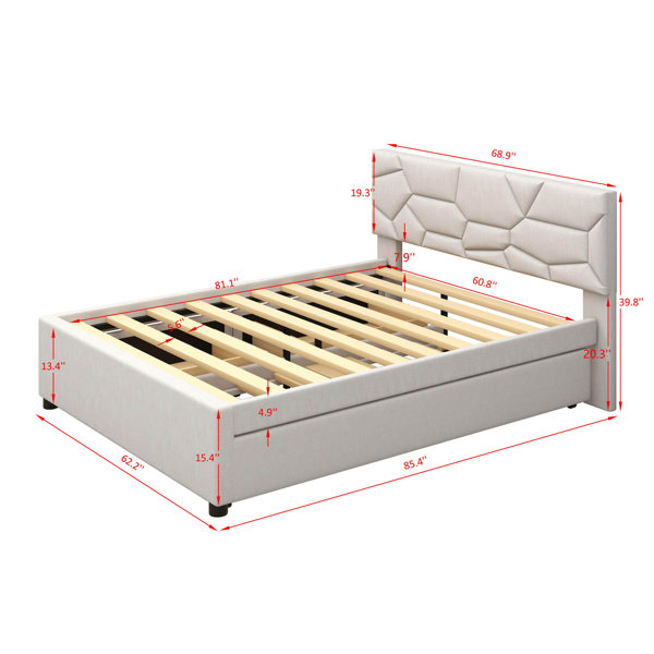 Brayden Studio® Carice Queen Size Kids Bed with Trundle Wayfair